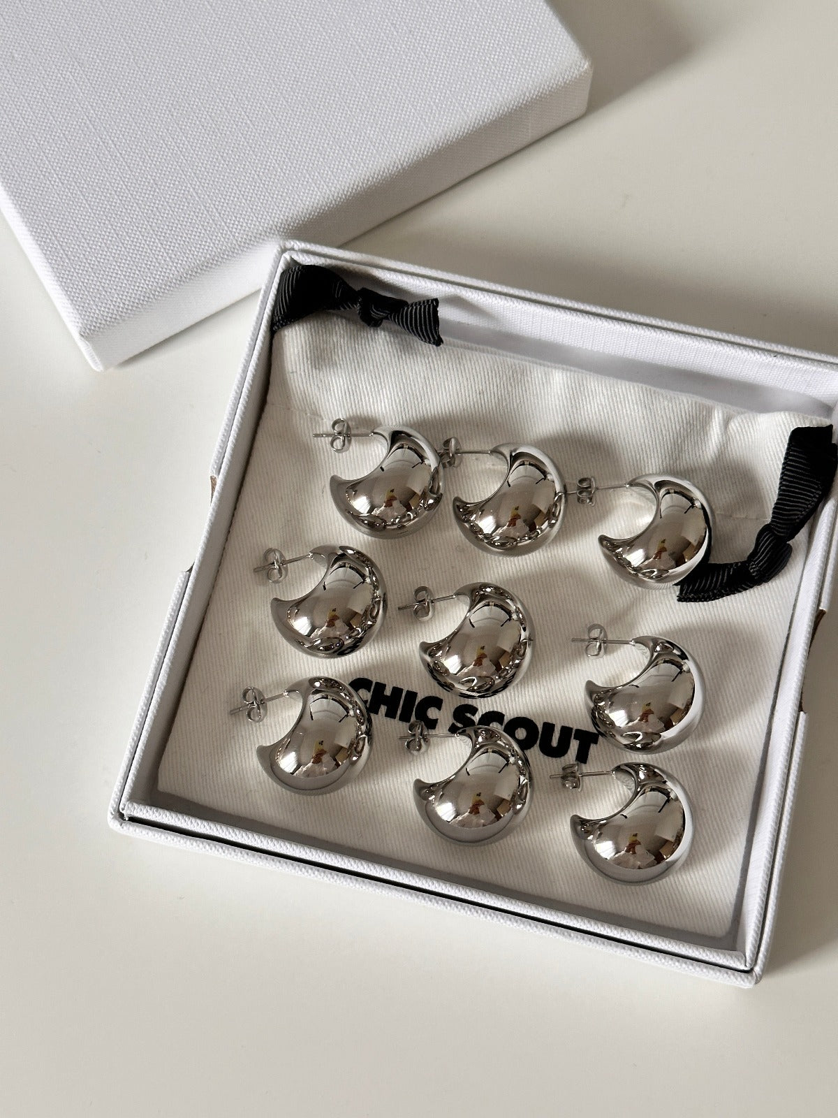 Silver Ball Earrings