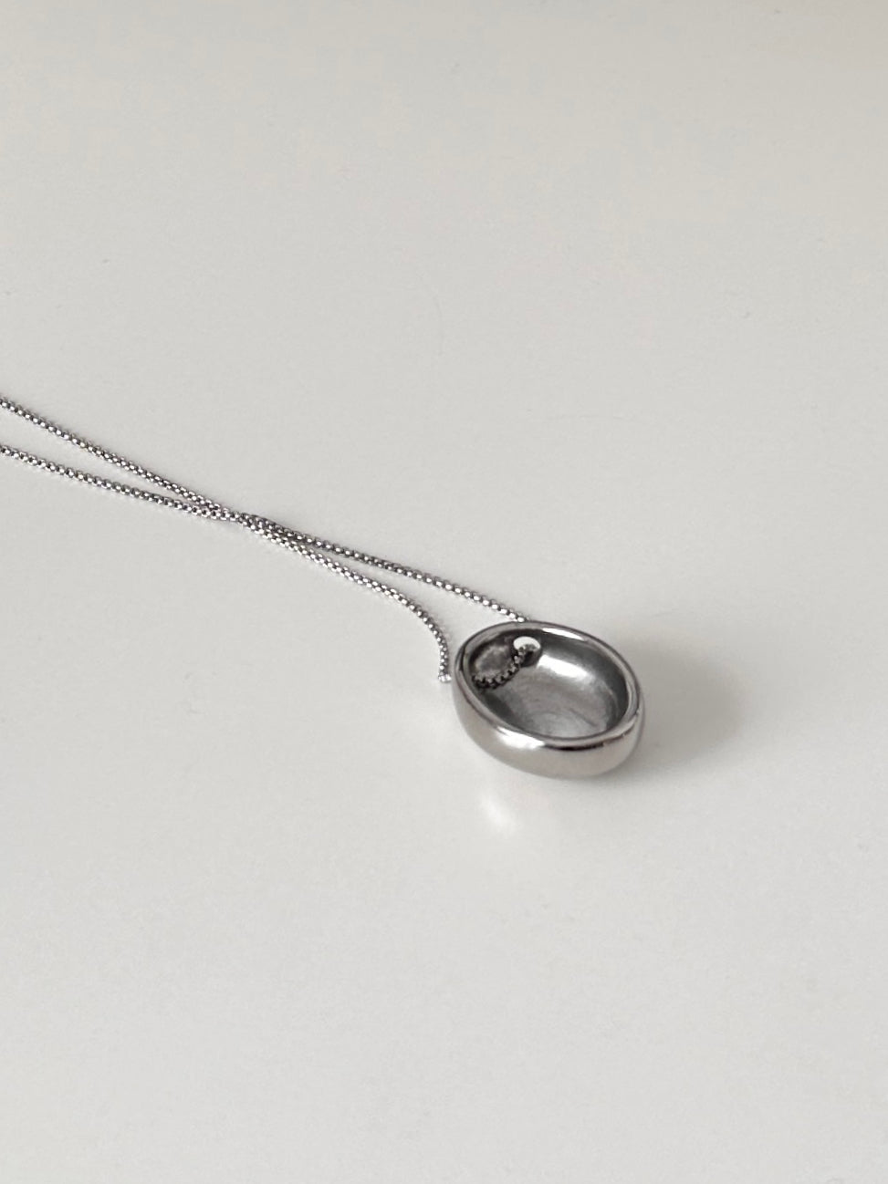 Silver Ball Necklace
