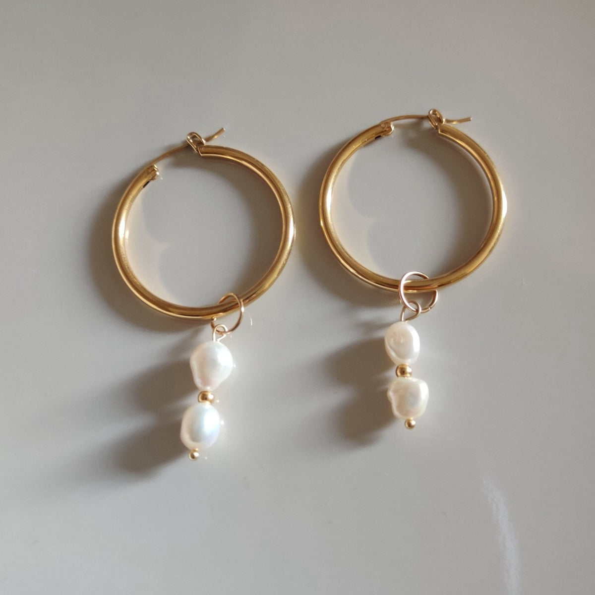 Maia Earrings - 3.5 Hoop