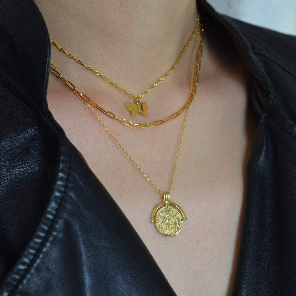 Butterfly Necklace layering Necklace