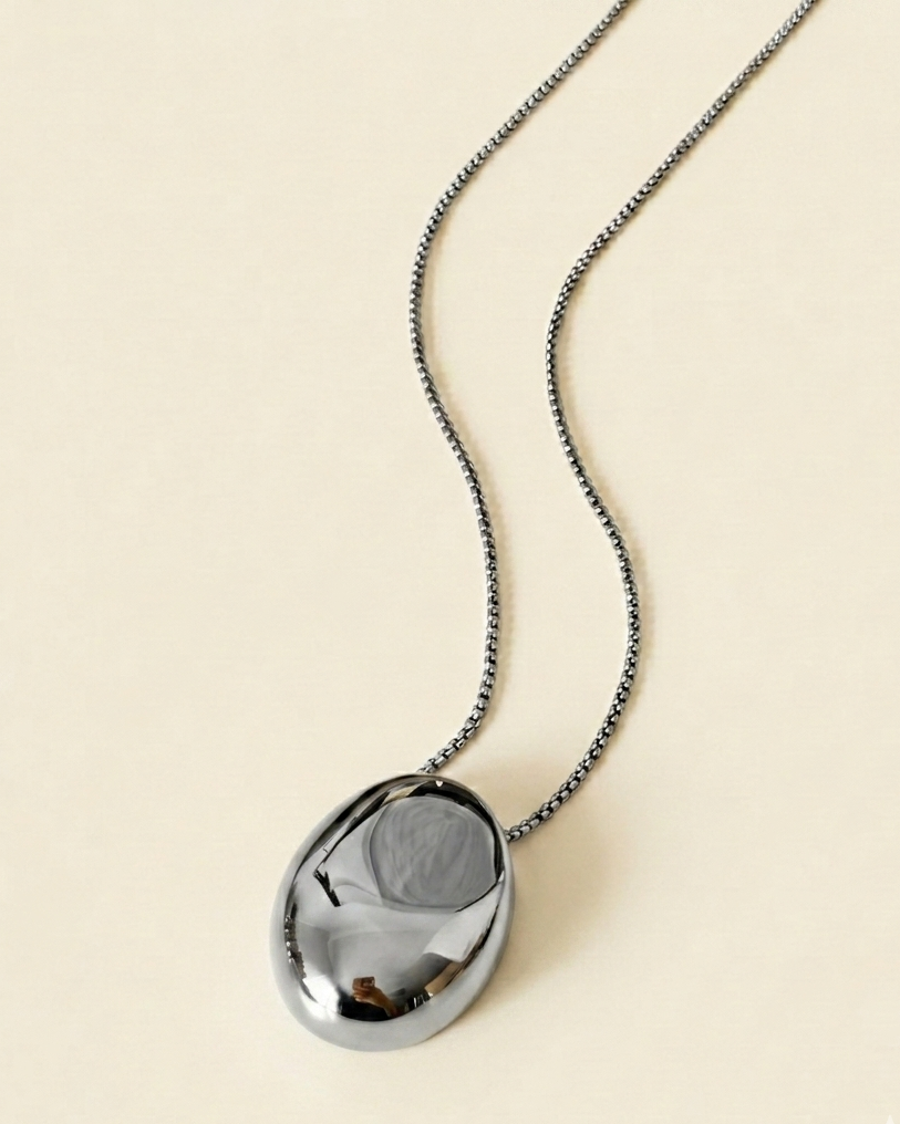 Silver Ball Necklace