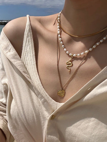 Helios Pearl Necklace