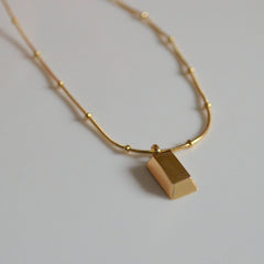 Gold Bricks Necklace