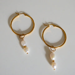 Maia Earrings - 3.5 Hoop