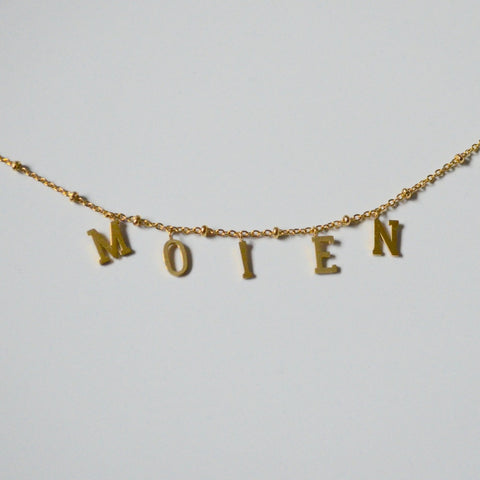 Gold Letter Necklace [Personalized Gift]